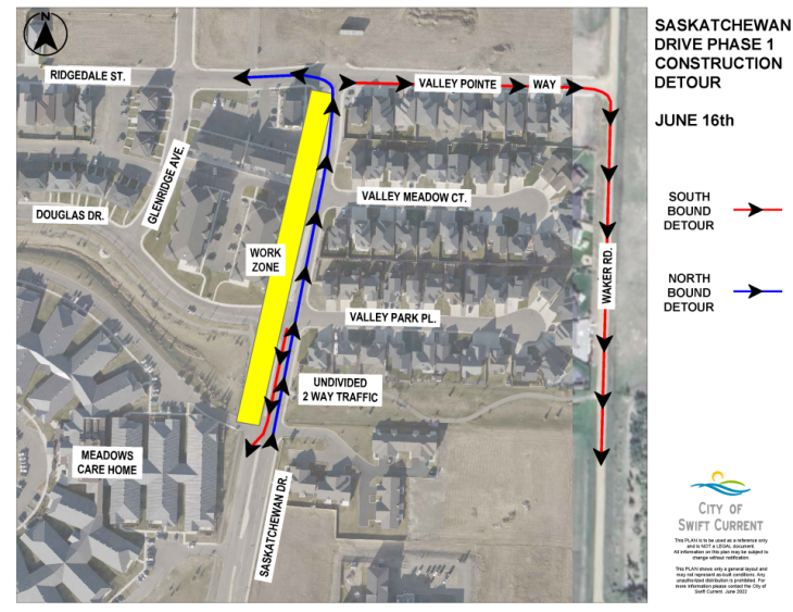 Sask Drive Detour Plan Phase 1