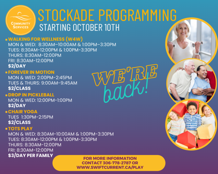 We're back stockade programs social media for October