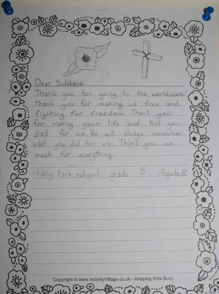 Letter from student