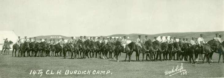 14th Canadian Light Horse mounted