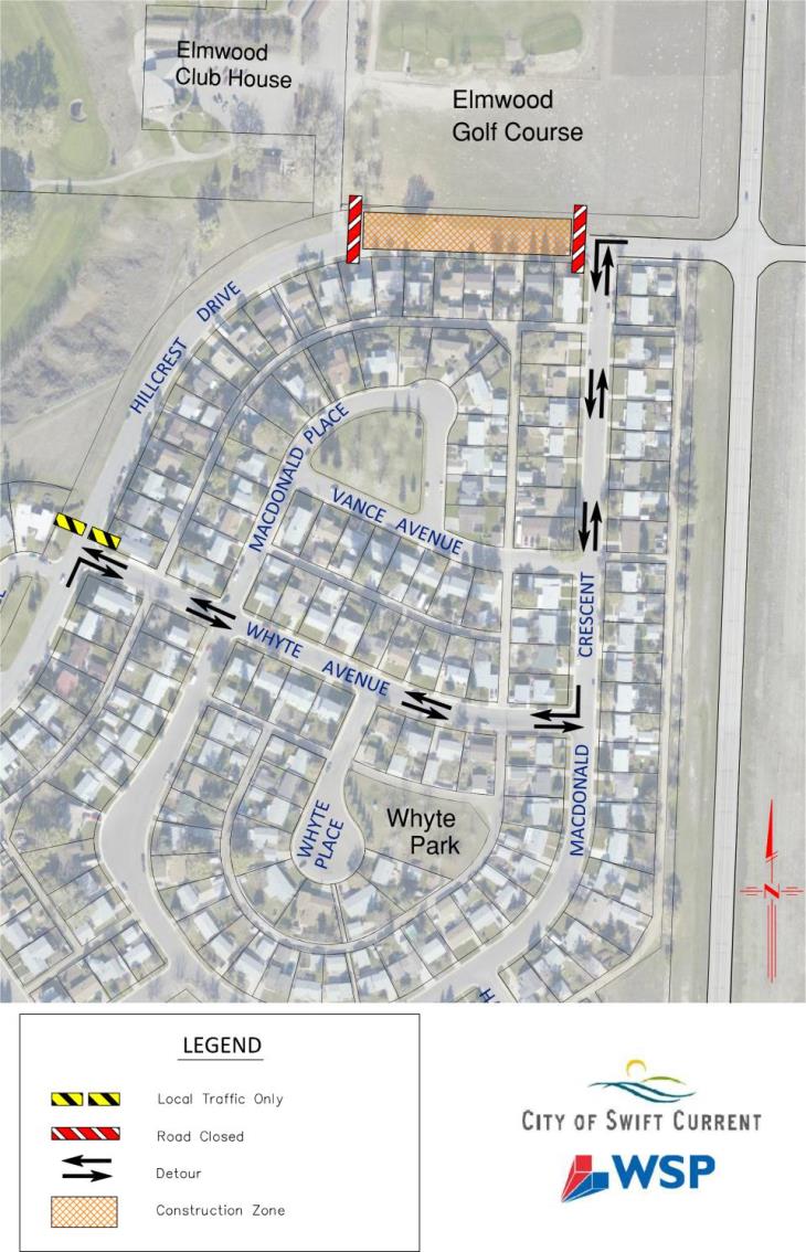 Elmwood GC Road Closures