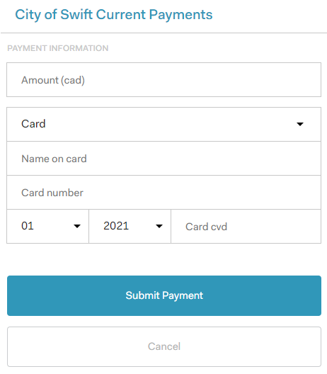 Payment details