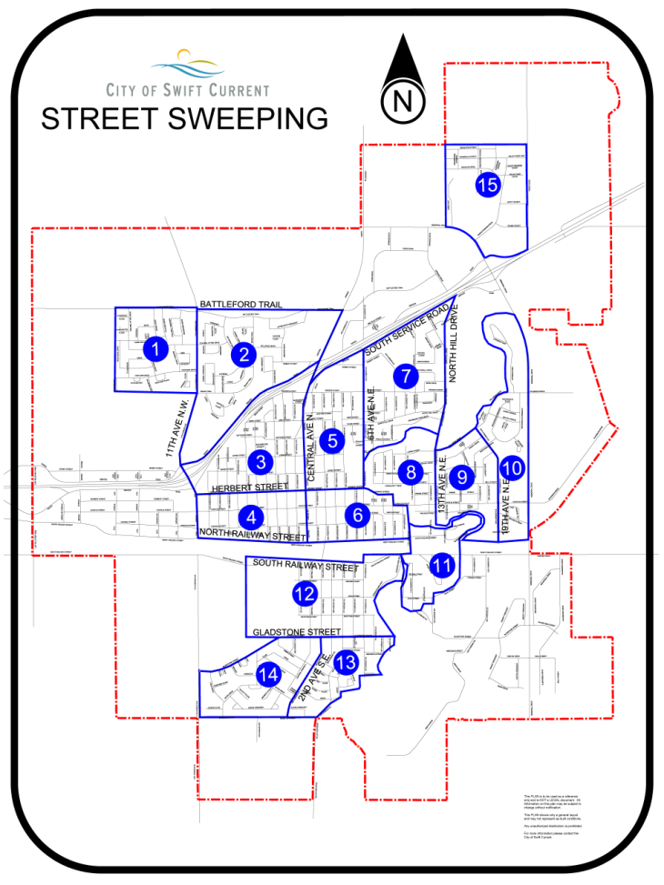 2021 Street Sweeping Map